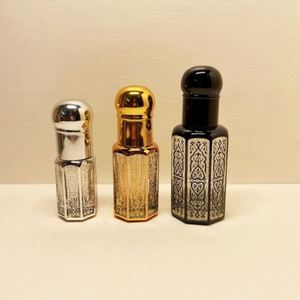 Custom Luxury Empty <b>Essential</b> <b>Oil</b> Attar Bottles Boxes <b>Set</b> Magnetic Packaging Arabic Glass Roll on Screen Printing - Product Image 2