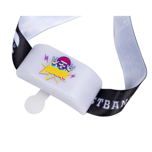 커스텀 로고 액티브 뮤직 점멸 글로우 화이트 LED 플라스틱 손목 밴드 승화 RFID LED 팔찌 - Product Image 4