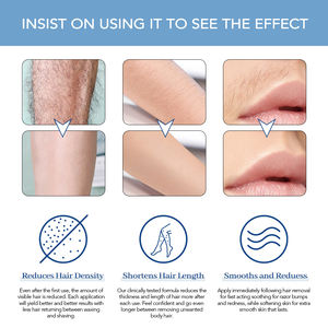 Suero Reductor de Vello de Larga Duración <span class=keywords><strong>Dr</strong></span>. Vanbsy, Gel de 20 ml con Fragancia Natural para Mujeres, Dirigido al Rostro y al Cuerpo, Depilación Química - Product Image 4