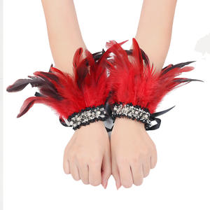 Kostum <span class=keywords><strong>Halloween</strong></span> SeaShell Cosplay Kerah Bulu Choker Syal Bulu Mutiara Gelang Aksesoris Set Kostum Cosplay - Product Image 5