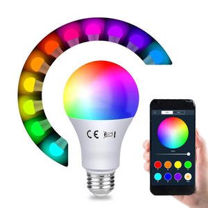 홈 와이파이 조명 제어 E27 9.5W RGB 806LM 스마트 A60 전구, LED 스마트 - Product Image 2
