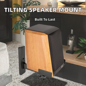 Welltop WB010 Yinyu DDP RTS Metal Adjustable Tilting Rotating Surround Sound <b>Speaker</b> Wall Mount Bracket 4-8 Inch <b>Speakers</b> 1 Pack - Product Image 2