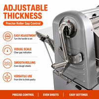 Machine à étaler la pâte en acier inoxydable avec convoyeur réversible pour cuisine commerciale, pâtisserie, boulangerie, vente en gros