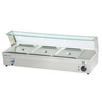 Beste gewerbliche Küchen ausstattung Edelstahl 3-Pan Bain Marie Food Warmer Dampf tisch Display Buffet für den Restaurant gebrauch