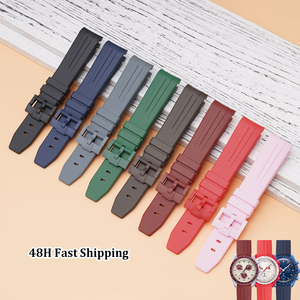 Correas de Reloj de Goma de 20 mm con Extremos Curvos en Varios Colores para Relojes <span class=keywords><strong>Swatch</strong></span> X <span class=keywords><strong>Omega</strong></span> Moonswatch, Correas para Relojes Rolex - Product Image 1