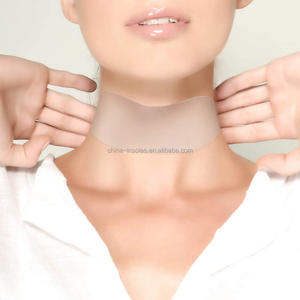 Tùy chỉnh dính da thân thiện tái sử dụng mềm cổ nhăn miếng đệm <span class=keywords><strong>Silicone</strong></span> cổ chống nhăn vá - Product Image 1