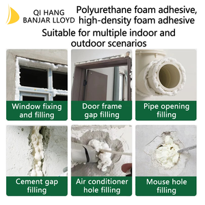 Agent moussant en polyuréthane haute densité, mousse d'expansion imperméable pour la construction, mousse d'étanchéité pour fenêtres, adhésifs - Product Image 3