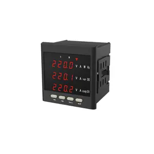 LED display 3 phase multi function power factor energy meter digital ac ammeter