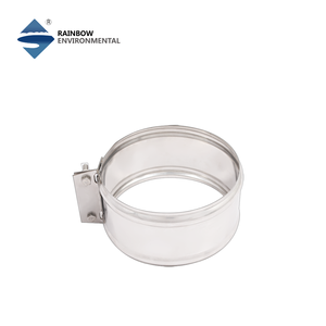 Bande de verrouillage en acier inoxydable de 6 pouces <span class=keywords><strong>pour</strong></span> tuyau de cheminée à double paroi isolé et poêle à <span class=keywords><strong>bois</strong></span> - Product Image 6