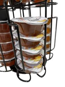 <span class=keywords><strong>Support</strong></span> de rangement <span class=keywords><strong>pour</strong></span> dosettes de café, carrousel rotatif à 360 degrés, capacité jusqu'à 64 dosettes <span class=keywords><strong>Tassimo</strong></span>, <span class=keywords><strong>support</strong></span> de dosettes de cocktail, noir - Product Image 3