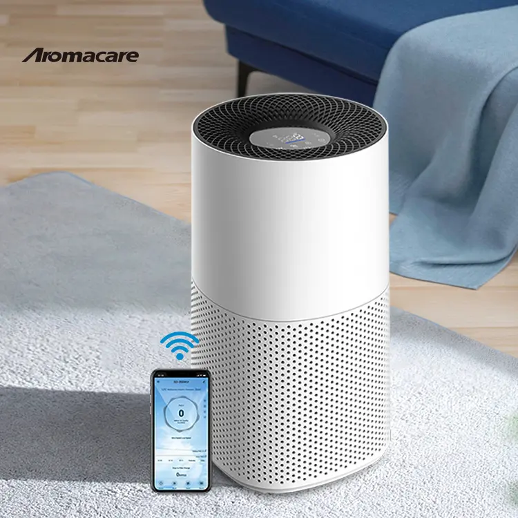 Purificateur d'air intelligent Aromacare de marque privée Oem Home Pet Tuya Wifi pour la maison grande chambre à coucher