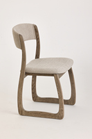 Ensemble de chaises de salle à manger en bois ciré blanc minimaliste de couleur claire, style nordique, adapté aux maisons, hôtels et restaurants