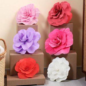 La fragrance des fleurs dure éternellement, rose artificielle en mousse de 30cm-100cm, décorations de mariage en plein air - Product Image 2