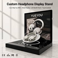 Support d'affichage de casques audio sur mesure en acrylique pour les acheteurs OEM