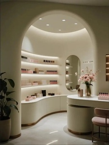 Présentoir en bois écologique sur mesure pour vernis à ongles, étagère échelle avec éclairage LED, robuste, pour salon de manucure et magasin d'articles de <span class=keywords><strong>nail</strong></span> <span class=keywords><strong>art</strong></span> - Product Image 2