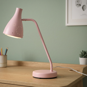 Lámpara de Escritorio Tradicional de Hierro con LED Rosa, Alimentación CA, Certificación CE, para Uso Residencial y en Comedores, Tamaño Personalizado - Product Image 2