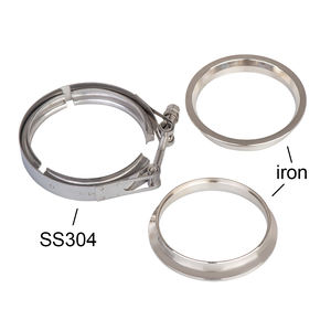 <span class=keywords><strong>Kit</strong></span> universel de bride de serrage en V de 2/2.25/2.5/3/3.5/4 pouces Turbo Downpipe Wastegate V-band Turbo tuyaux d'échappement accessoires de voiture - Product Image 1