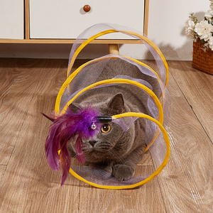 Tunnel pliable en gros Jouets <span class=keywords><strong>pour</strong></span> chats et chiens Entraînement interactif <span class=keywords><strong>pour</strong></span> animaux de compagnie <span class=keywords><strong>Jouet</strong></span> amusant Tunnel ennuyé <span class=keywords><strong>pour</strong></span> chiot et chaton Lapin Jouer - Product Image 1