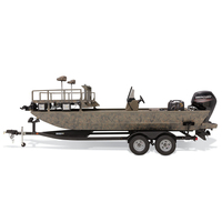 Bateau de pêche à fond plat en aluminium à double pont pour 5 personnes, modèle 2016-2017, neuf, pour atelier Kindle.