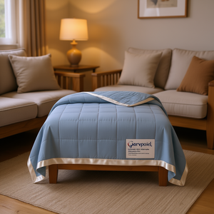 Manta Alternativa Ligera Durpeicl Tamaño Queen, 100% Algodón con Ribete de Satén, Diseño Liso para Verano, Otoño e Invierno - Product Image 2