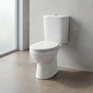 Siège d'aisance de toilette en deux pièces avec housse de siège en plastique et raccords/accessoires LLC ensemble de toilettes complet articles sanitaires - Product Image 5