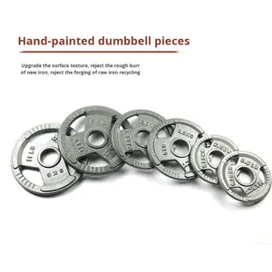 Haltères métalliques portables peints à gros trous pour la musculation des bras, équipement de fitness commercial transfrontalier en gros - Product Image 3