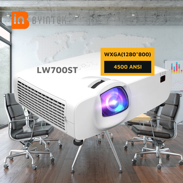 For Cloud LW700ST Short Laser Projector 4500 ANSI Lumens 1080P Built-in Speakers Large Venue Conference Mall Business