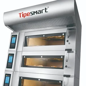 Luxury T.S series electric oven gas oven with intelligent control system and steam for Star hotel bread oven