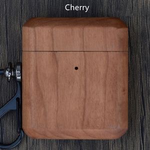Boîte <span class=keywords><strong>Airpods</strong></span> Pro 1 2 3 4 Max, boîtier en bois véritable de bambou, fait à la main, avec crochet, nouveauté - Product Image 3