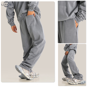 <span class=keywords><strong>Pantalones</strong></span> Deportivos de Pierna Ancha de Alta Calidad, Personalizados, Gruesos, para <span class=keywords><strong>Hombre</strong></span>, Holgados, Rectos - Product Image 3