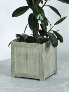 <span class=keywords><strong>Maceta</strong></span> Cuadrada Extra <span class=keywords><strong>Grande</strong></span> de Cemento y Magnesio, Estilo Wabi-Sabi Minimalista, para Plantas Verdes - Product Image 3