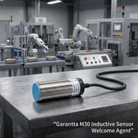 IP67 M30 tahan air 3-Wire Sensor jarak deteksi logam NPN PNP saklar induktif