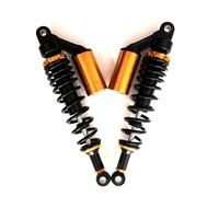 Housse de protection universelle de suspension d'amortisseur arrière de 350mm pour moto Suzuki LTZ 400 Quad ATV KFX400 Yamaha YFZ 450