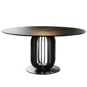 Patas de Mesa de Comedor Modernas y Sencillas de Lujo, Personalizadas, de Hierro con Recubrimiento <span class=keywords><strong>en</strong></span> Polvo Negro Arena, para Madera de Estilo Panel, para Sala de Estar - Product Image 5