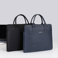 Sacoche personnalisée avec logo d'entreprise ou d'école, sacoche pour ordinateur portable 14 pouces, légère, ouverture par le haut, pour affaires, décontracté ou scolaire