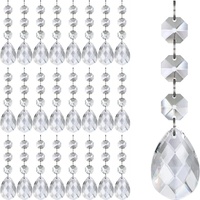 Décoration de Noël suspendue en forme de flocon de neige en plastique transparent avec lumières à pendentif pour mariage et Noël