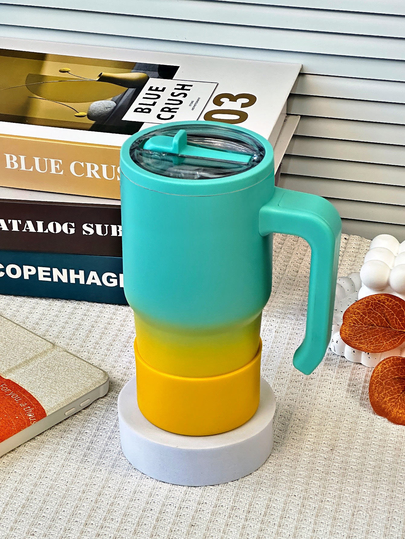 Blue yellow gradient