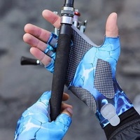 Guantes sin Dedos Ligeros y Duraderos Hechos en Fábrica, Protección UV para Hombres y Mujeres, Medios Dedos para Caza, Pesca y Senderismo
