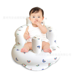 Sofá inflable para bebé, 57x48x35cm, silla de PVC ecológica para niños, para uso en interiores y exteriores - Product Image 5