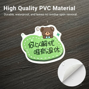 Recyclable waterproof printed PVC matte vinyl adhesive custom die-cut decorative stickers cartoon stickers - Product Image 2