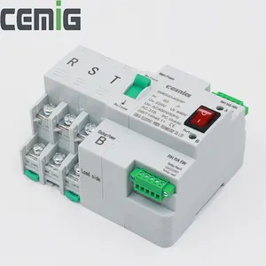 CEMIG New ATS Dual-Power Automatic Transfer Switch SMGQ3-63 2P 3P 4P PC Type AC230V Household Manual Auto Operation