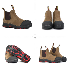 Hot Selling Steel Toe Work Men Boot Genuine Leather slip on Safety <strong>Shoes</strong> <strong>Safty</strong> <strong>Shoes</strong> Men for Work Safety <strong>Shoes</strong> - Product Image 2
