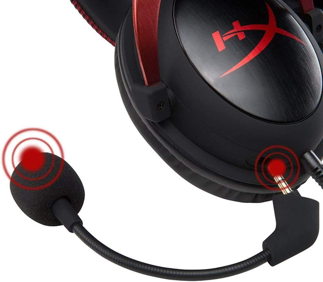 Replacement HyperX Game Mic Uncleligt Microphone Boom for Kingston HyperX 2020 Wired Cloud 2 Silver Gaming Headset