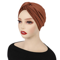 Bonnet Hijab Indien Femme Daisy en Tissu Mélangé Monochrome Respirant Quatre Saisons – Vente en Gros