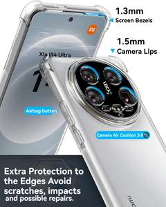 Étui de téléphone portable transparent souple antichoc de haute qualité en TPU pour <span class=keywords><strong>XiaoMi</strong></span> 14 14T Pro - Product Image 3