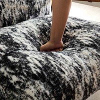 Fauteuil en tissu velours pour maison moderne de luxe italien Fauteuil à bascule rétro Pelton pour les loisirs Fauteuil