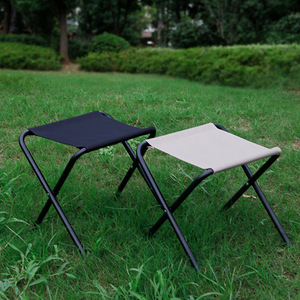 Outdoor <b>Folding</b> <b>Stool</b> Oxford Cloth Carbon Steel 41x32x36cm Lightweight Camping Fishing Chair Rectangular Shape - Product Image 1