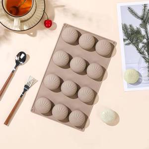 L'usine MUYULINS peut personnaliser des moules en silicone à 12 cavités en forme de pain, antiadhésifs LFGB, sans BPA, pour gâteaux mousse. - Product Image 2