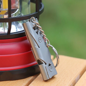 Silbato de Supervivencia de 150dB de Alto Decibelio, Doble Tubo, Alta Frecuencia, de Acero, Herramienta de Rescate para Exteriores, Senderismo, Viajes y Turismo - Product Image 5