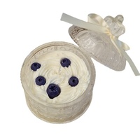 Bougies en cire de soja parfumées à la fraise, style INS, mignonnes et attrayantes, cadeau d'anniversaire pour petites amies et filles
